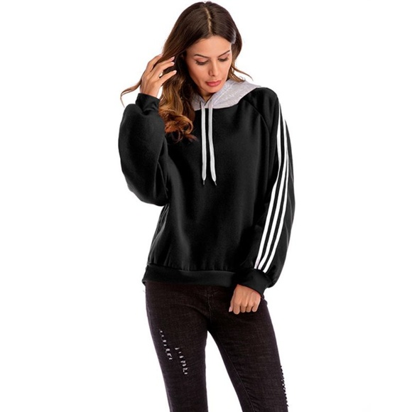 LAST 2!  NWT Fleece Lined Black Hoodie - Picture 4 of 4